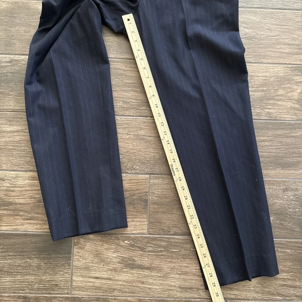 Brooks Brothers Golden Fleece 3-piece Suit Men 41R 32x29 Navy Pinstripe